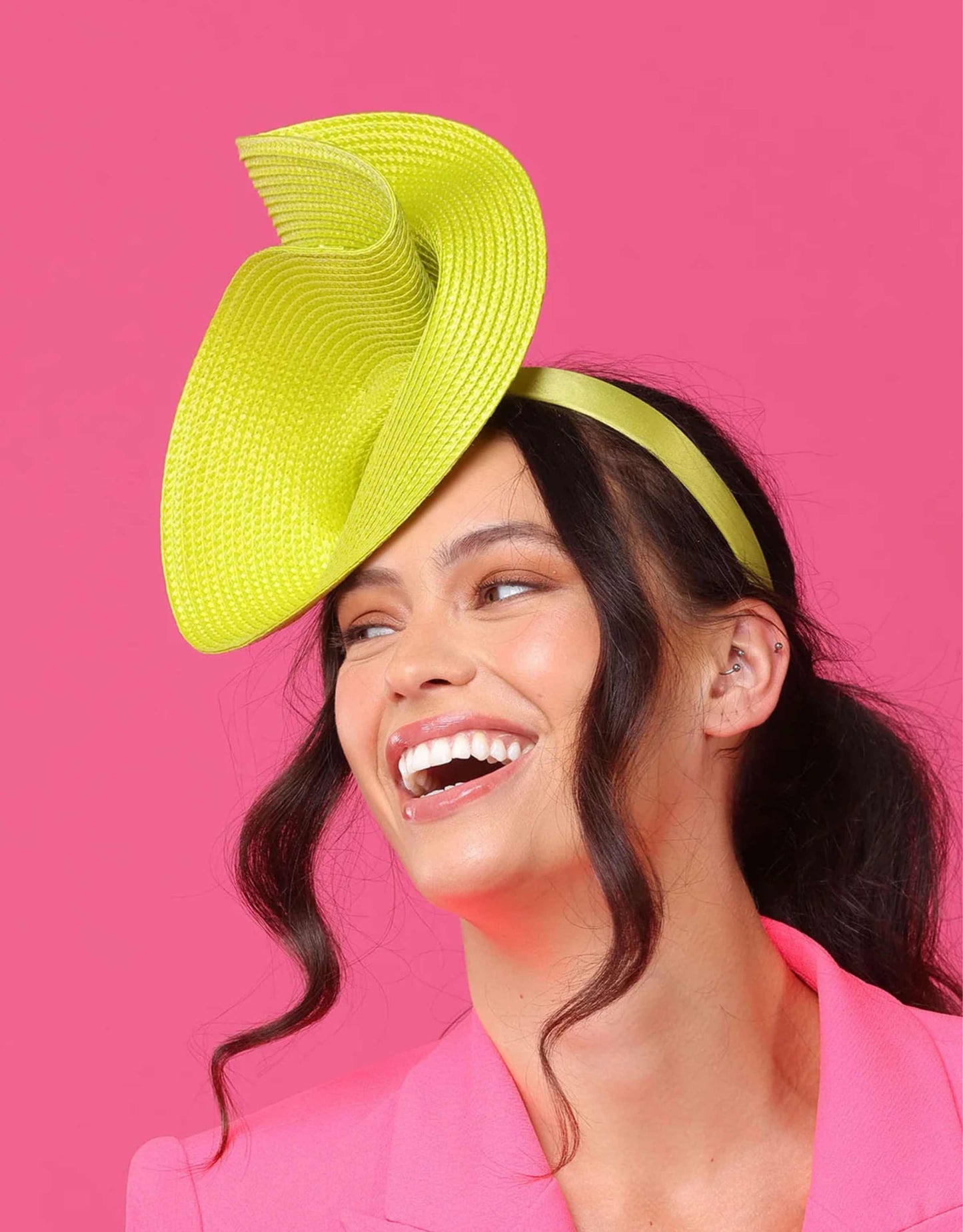 Morgan & Taylor - Alexia Fascinator, Lime Green